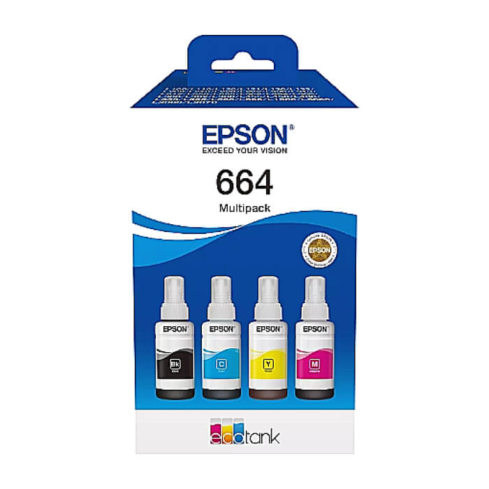 Epson 664 EcoTank 4-colour multipack ID 84372 на супер цена от GT Computers Epson 664 EcoTank 4-colour multipack ID 84372 на супер цена