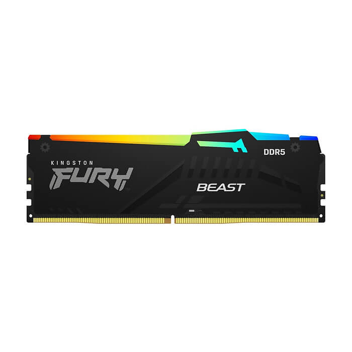 Kingston FURY Beast RGB 64GB (2x32GB) DDR5 6000 MHz CL30 Black ID 98965 на супер цена