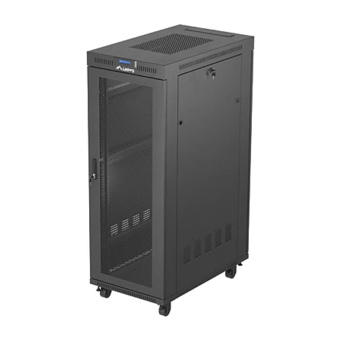 Lanberg rack cabinet 19" free-standing 32U/600X1000 (FLAT PACK) with mesh door LCD black ID 87223 (тъмнейл - 5)