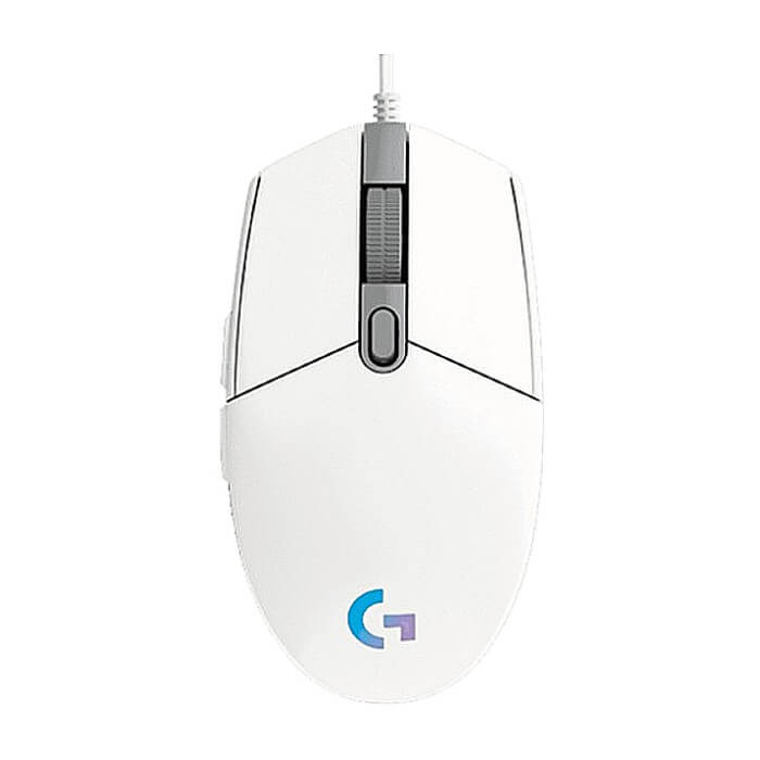 Logitech G102 Mouse, Lightsync RGB, 8000 DPI, 6 Programmable Buttons, White на супер цена