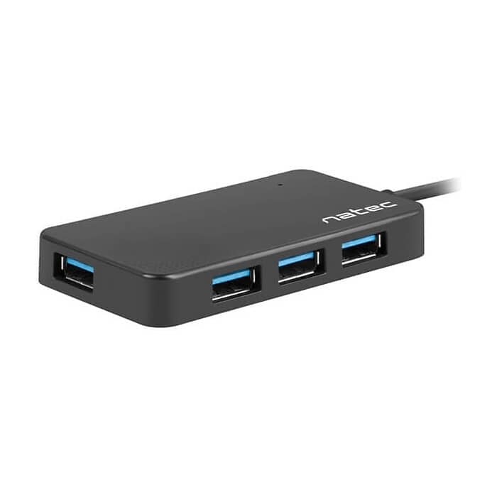 Natec HUB Moth USB 3.0 4-Port Black (тъмнейл - 2)