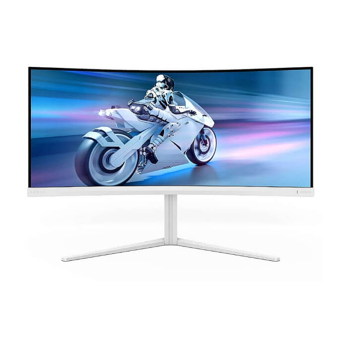 Philips 34M2C5501A, 34" Curved 1500R VA WLED, 3440x1440@180Hz, 1ms GtG, 0.3ms MPRT, 350cd m/2, 3000:1, Mega Infinity DCR, Adaptive Sync, FlickerFree, 5Wx2, Tilt, Height Adjust, Swivel, 2xHDMI, DP, USB hub ID 82180 (тъмнейл - 2)