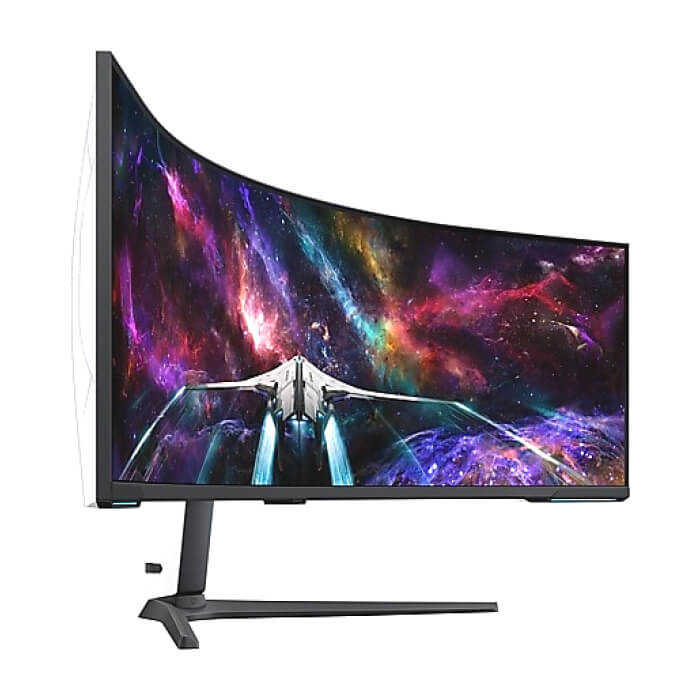 Samsung LS57CG952, 57" Odyssey Neo G95NC 57" Quantum Mini-LED Dual UHD, 7680x2160, 240Hz 1ms, HDMI, USB Hub, White/Black ID 64827 (тъмнейл - 5)