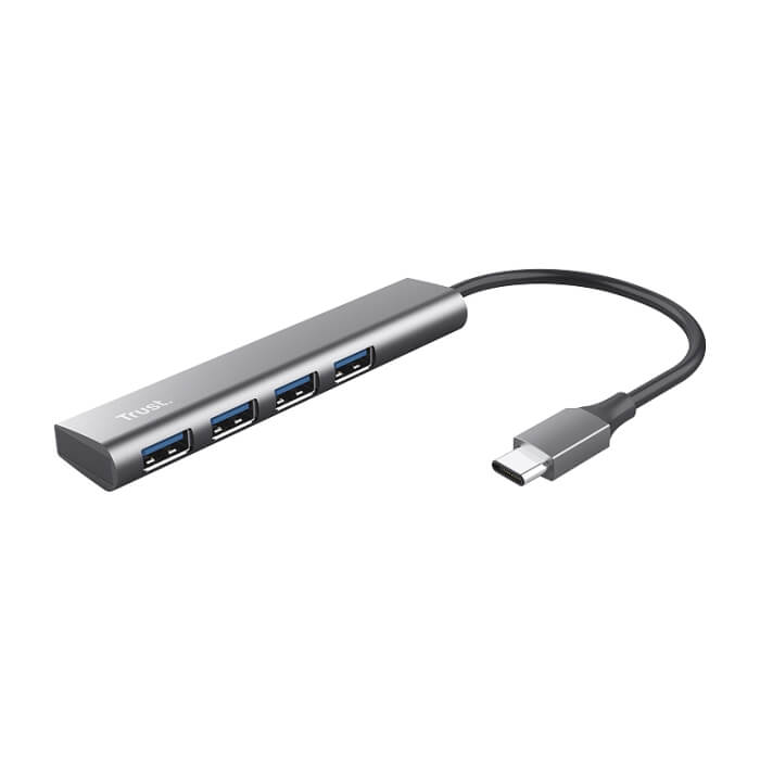 TRUST Halyx 4-PORT USB-C HUB на супер цена от GT Computers TRUST Halyx 4-PORT USB-C HUB на супер цена