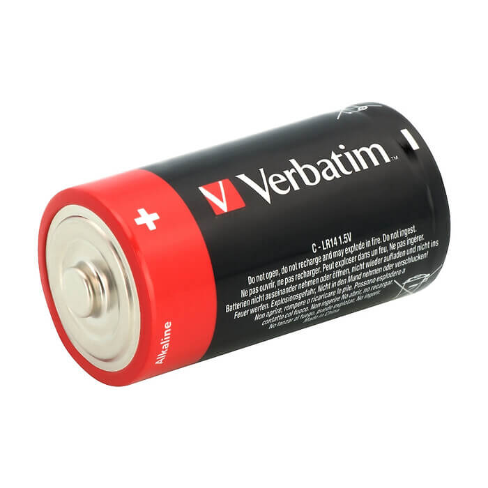 Verbatim ALKALINE BATTERY C 2 PACK (HANGCARD) (тъмнейл - 3)