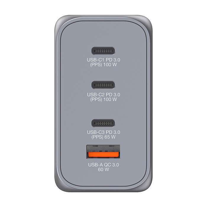 Verbatim GNC-200 GaN Charger 4 Port 200W USB A/C (EU/UK/US) ID 75224 (тъмнейл - 2)