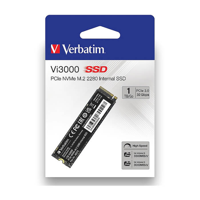 Verbatim Vi3000 Internal PCIe NVMe M.2 SSD 1TB ID 73192 (тъмнейл - 3)
