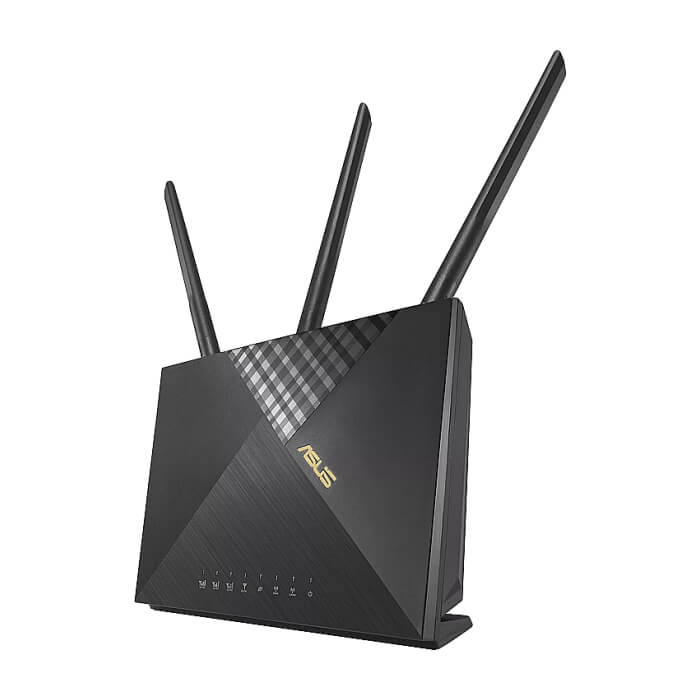 Asus 4G Router,4G-AX56, AX1800, 4G+ Cat.6, LTE: Downlink 300 Mbps / Uplink 50 Mbps, 128MB/512MB Flash/RAM, Captive portal, Aiprotection Classic, Traditional QoS, VPN server/client, IPTV, Beamforming,Black (тъмнейл - 2)