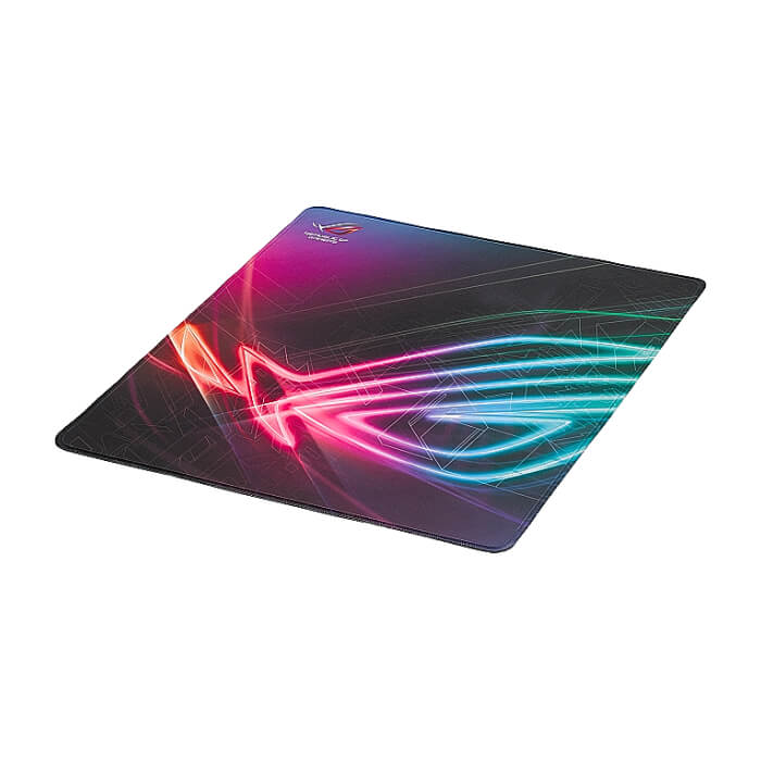 Asus ROG Strix Edge large, vertical gaming mouse pad with gaming-optimized surface, full-color anti-fray stitched edges and a non-slip rubber base (тъмнейл - 2)