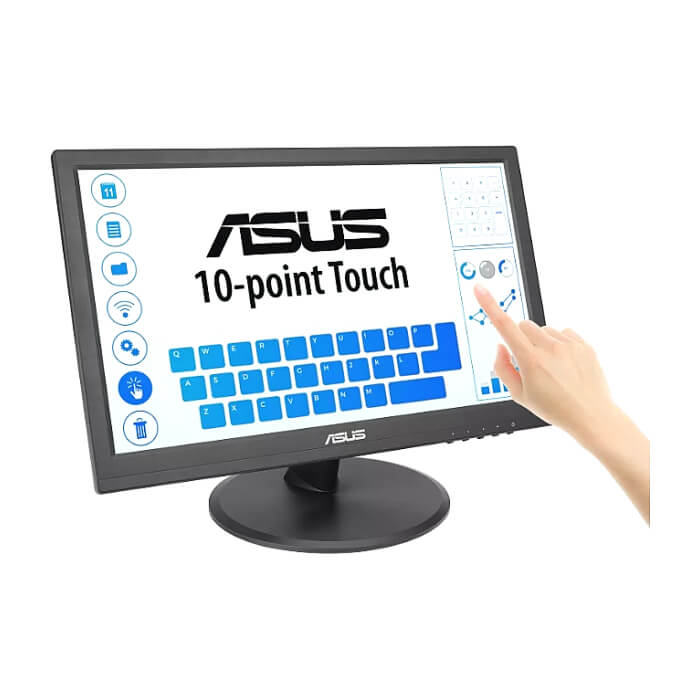 Asus VT169HE Touch Monitor ,16'', FHD (1920x1080), 10-point Touch, IPS, 220cd/m2, Wide Viewing Angle, Frameless, Flicker free, Low Blue Light, HDMI, Windows 11 compliance, Black ID 87891 (тъмнейл - 3)