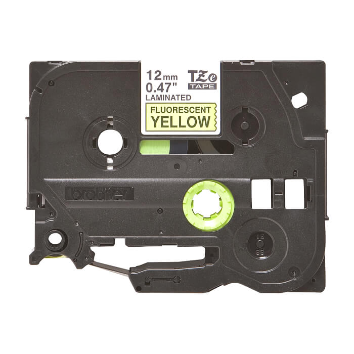 Brother TZe-C31 Black on Fluorescent Yellow, 12mm, 5m ID 70714 на супер цена