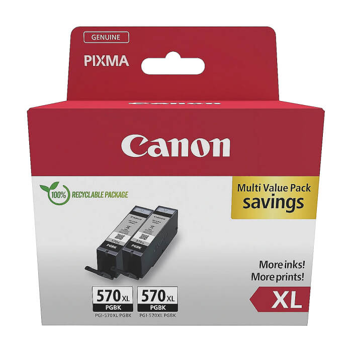 Canon PGI-570XL PGBK Twin Pack ID 89261