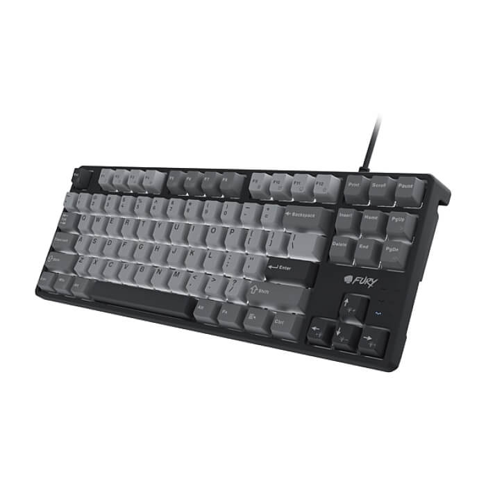 Fury Gaming Keyboard Kanabo K2, US layout, White backlight, Mechanical, Black-Grey (тъмнейл - 3)