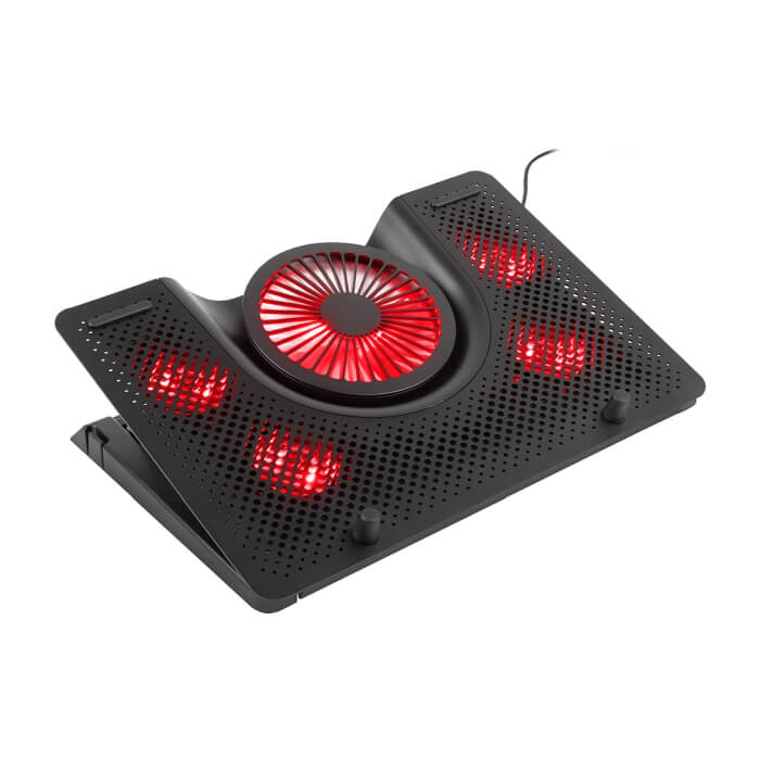 Genesis Laptop Cooling Pad Oxid 550 15.6-17.3 5 Fans, Led Light, 1 Usb ID 63770 (тъмнейл - 2)