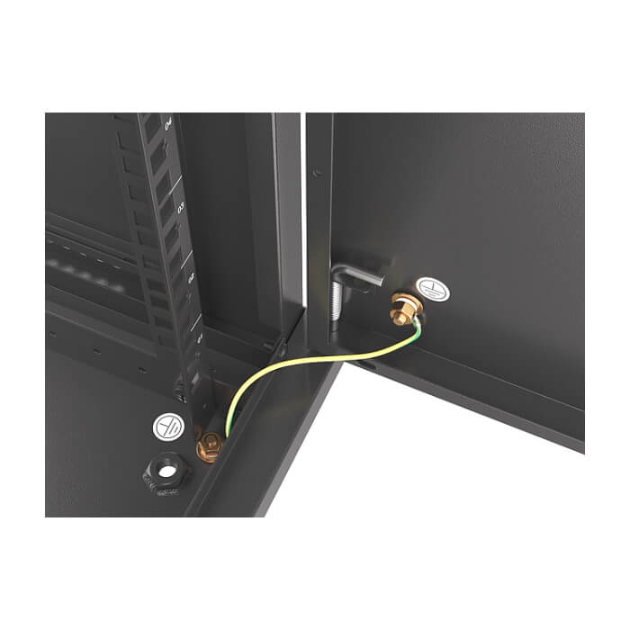 Lanberg rack cabinet 19" wall-mount 9U/600x450 for self-assembly with metal door black (flat pack) ID 87596 (тъмнейл - 5)