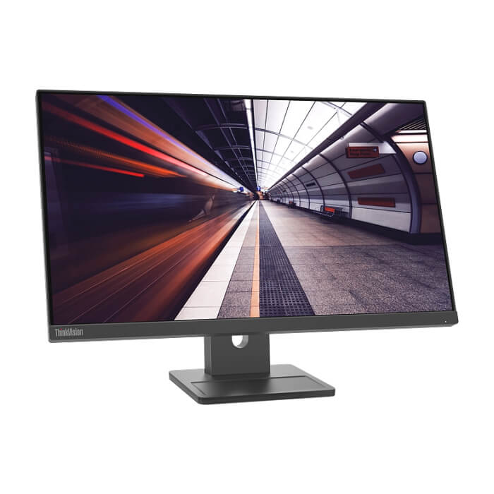 LenovoThinkVision E24-30 23.8" IPS, WLED, 16:9, 1920x1080, 4ms, 100Hz, 1300:1, 2Wx2 Speakers, HDMI, DP, VGA, Tilt, Swivel, Pivot, Height Adjust Stand ID 65147 (тъмнейл - 3)