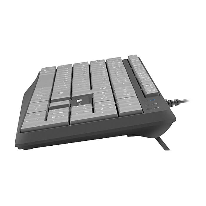 Natec keyboard Nautilus SLIM Black-Grey US layout (тъмнейл - 3)