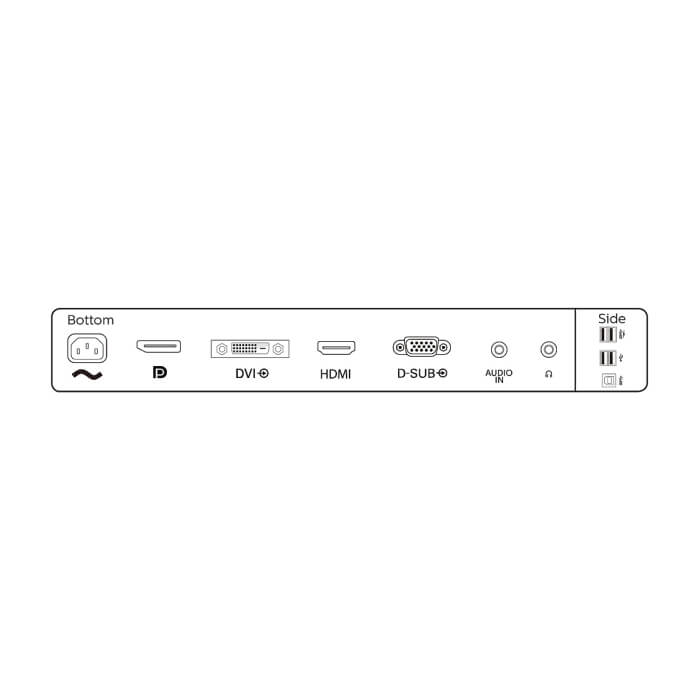 Philips 241B8QJEB, 23.8" Wide IPS, LED, 5ms, 1000:1, 20M:1 DCR, 250cd/m2, 1920x1080@60Hz, Tilt, Swivel, Heigh Adjust, Pivot, D-Sub, HDMI, DVI, DP, USB, Headphone Out , Speakers, Black ID 64971 (тъмнейл - 2)