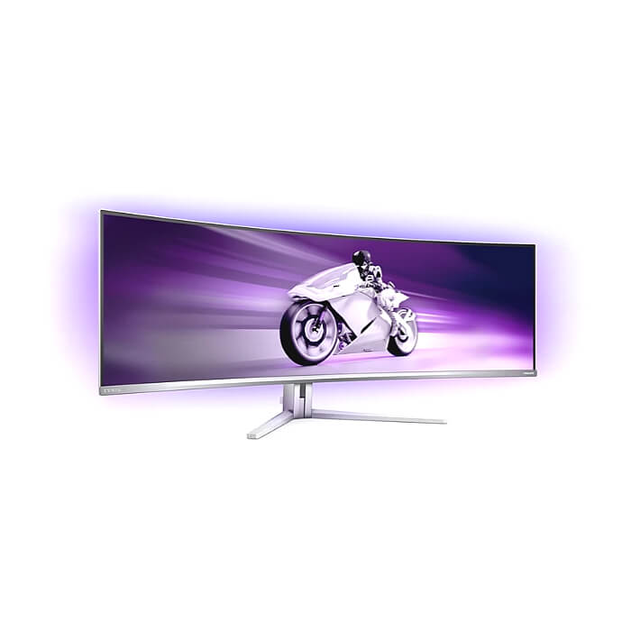 Philips 49M2C8900L, 48.9" QD-OLED Curved 1800R, 5120x1440@144Hz, 0.03 GtG, 1000cd m/2, 1.000.000:1, Mega Infinity DCR, Adaptive Sync, FlickerFree, Blue Light Soft., 7.5Wx4+DTS, Tilt, Height Adjust, Swivel, 2xHDMI, DP, USB hub ID 84363 (тъмнейл - 2)