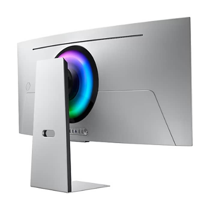Samsung LS34DG850, 34'' CURVED Odyssey G8 OLED, 1800R, 175 Hz, 0.1 ms GTG, 21:9, 3440 x 1440, Smart, 2xUSB C, Mini DP, Micro HDMI 2.1, Wi-Fi 5, BT 5.2, Speakers, 178°/178°, Silver (тъмнейл - 5)