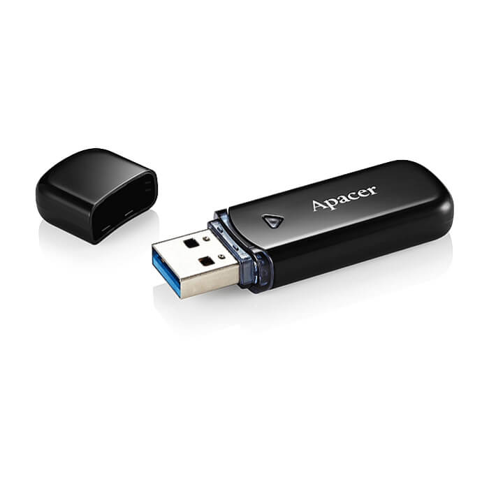 Apacer 128GB AH355 Black - USB 3.2 Flash Drive ID 96623 (тъмнейл - 2)