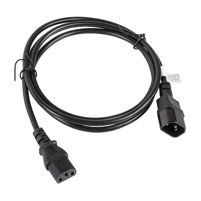 Кабел - Lanberg extension power supply cable IEC 320 C13 -> C14 1.8m VDE, black ID 72495 (тъмнейл - 3)