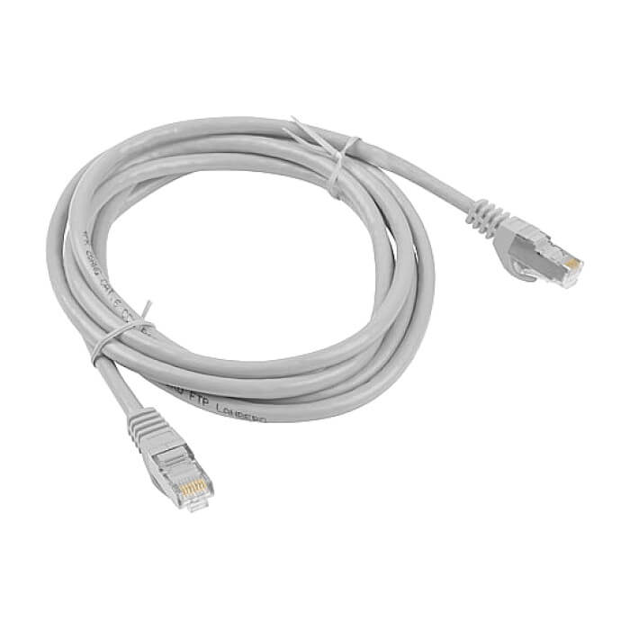Кабел - Lanberg patch cord CAT.6 FTP 3m, grey ID 72400 (тъмнейл - 2)