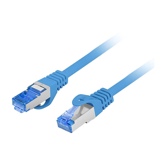 Кабел - Lanberg patch cord CAT.6A FTP LSZH CCA 15m Fluke Passed, blue ID 72319 (тъмнейл - 2)