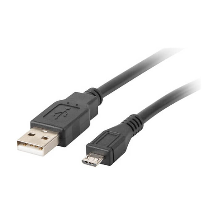 Кабел - Lanberg USB MICRO-B (M) -> USB-A (M) 2.0 cable, 3m, black ID 72635