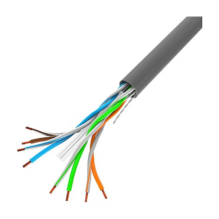 Lanberg LAN cable CAT.6 utp 100m solid cu grey cpr + fluke passed ID 87031