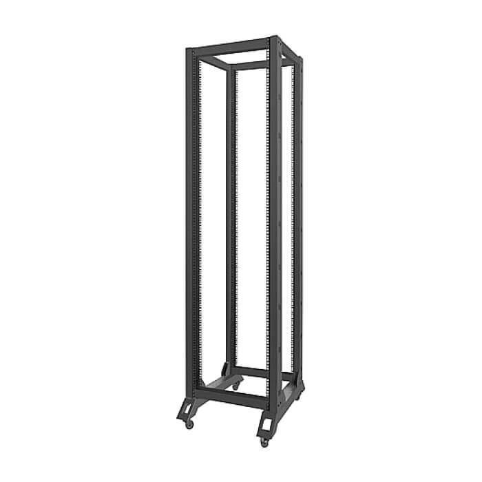 Lanberg open rack 42U 600x800, black ID 71904 (тъмнейл - 2)