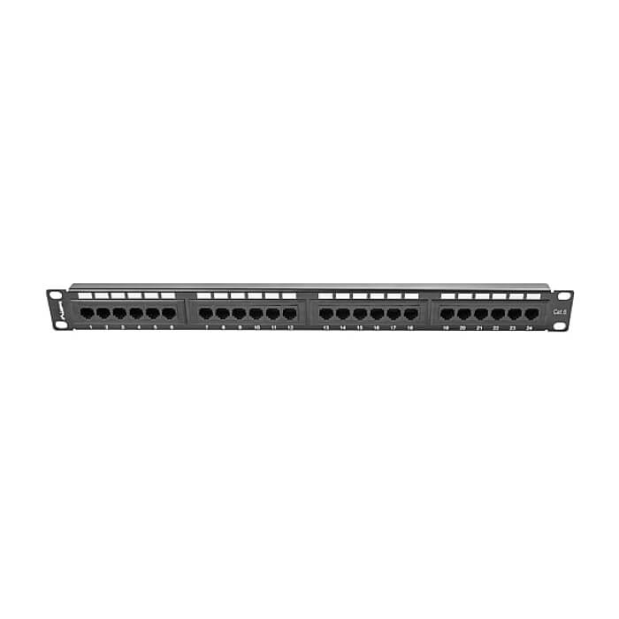 Lanberg patch panel 24 port 1U CAT.6, black ID 62843 (тъмнейл - 4)