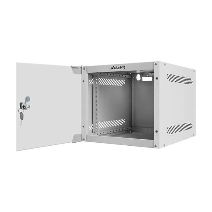 Lanberg rack cabinet 10” wall-mount 4U / 280x310 for self-assembly (flat pack), grey ID 71862 (тъмнейл - 4)