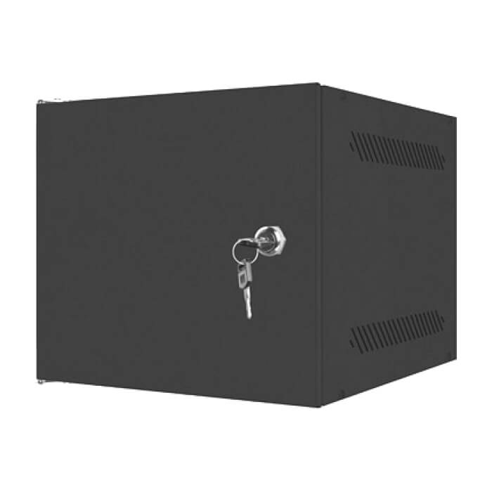 Lanberg rack cabinet 10" wall-mount 4U / 280x310 for self-assembly (flat pack) with metal door, black ID 71865 (тъмнейл - 2)