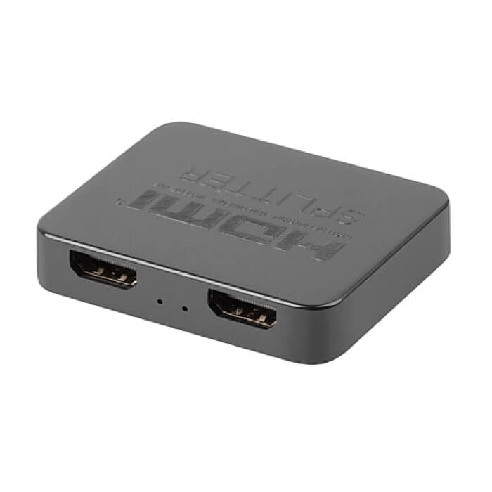 Lanberg Splitter Video HDMI->2x HDMI 4K + USB-C port, Black (тъмнейл - 3)