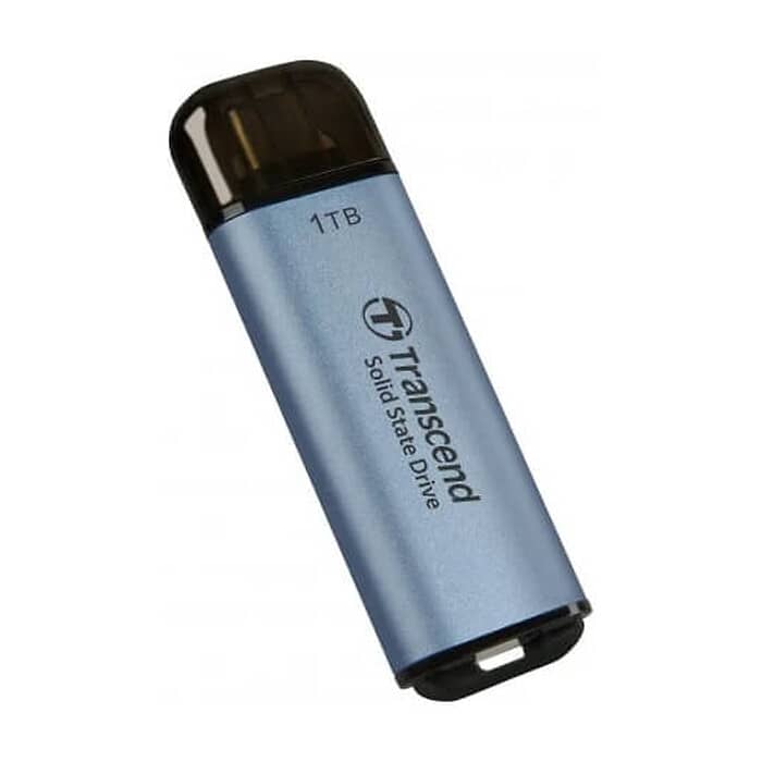 Transcend 1TB, USB External SSD, ESD300C, USB 10Gbps, Type C, Sky Blue ID 73315 (тъмнейл - 2)