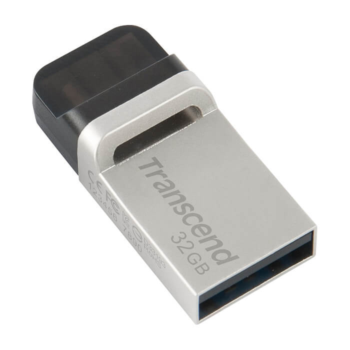 Transcend 32GB, JF880, OTG, USB3.0, Silver ID 74153 (тъмнейл - 2)