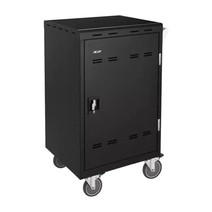 ACER Charging cart 24 slots, supports Laptops, Chromebooks, Tablets up to 15.6'', 2 point steel locking mechanism,Smart cycle charching technology, Streamlined cable and power management, Solid Steel ID 75271 (тъмнейл - 2)