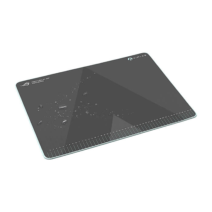 Asus ROG Hone Ace Aim Lab Edition Gaming Mouse Pad, 508 X 420 x 3 mm, Large Size, Soft, Hybrid Cloth Material, Non-Slip Rubber Base, Esports & FPS Gaming,Black (тъмнейл - 2)