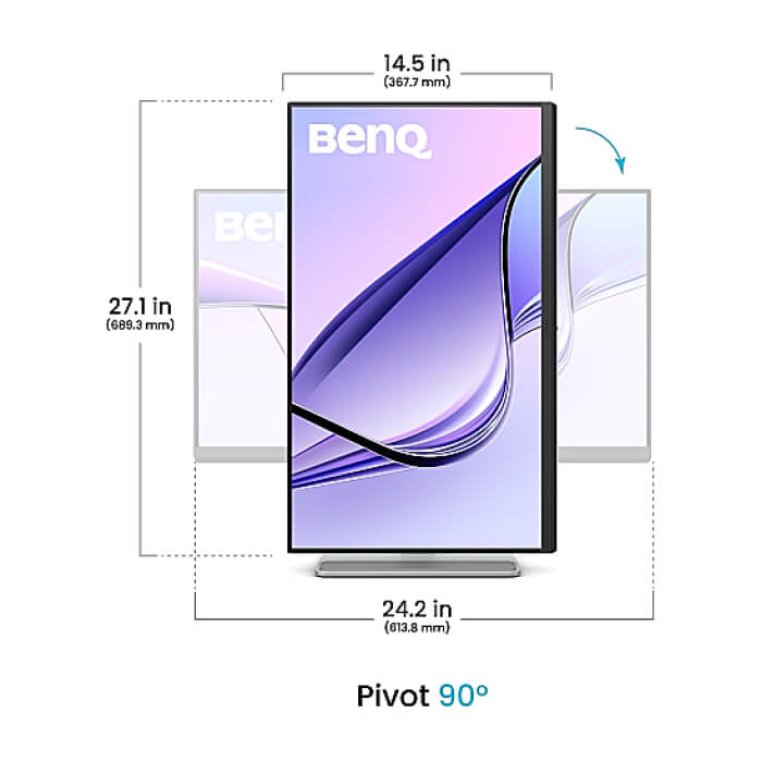 BenQ MA270U, 27", 4K UHD Monitor for MacBook Pro and MacBook Air ID 86465 (тъмнейл - 4)