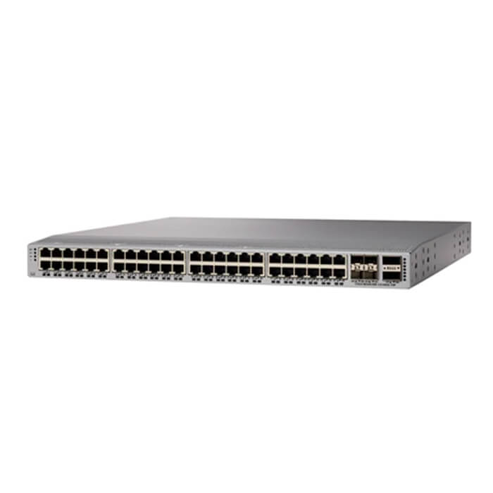 Cisco Nexus 9300 with 48p 100M/1G BASE-T, 4p 1/10/25G SFP28 and 2p 40G/100G QSFP28