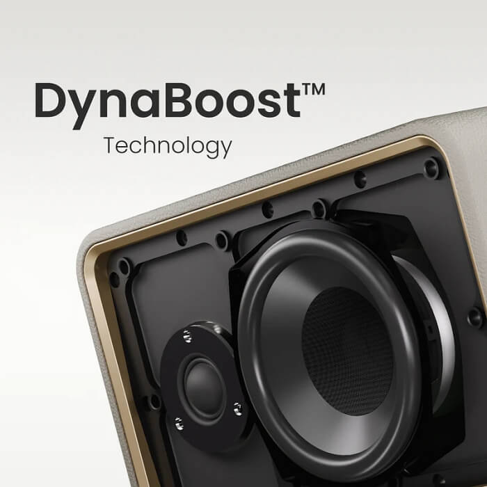 HiFuture Passion X Latte, 100W Output (Max.Power), Built-in Powerful DSP with DynaBoost Technology, Crafted Wood Cabin, Wireless 5.4, Two-Way Full Range Speaker System, Built-in 8 ID 94789 (тъмнейл - 3)