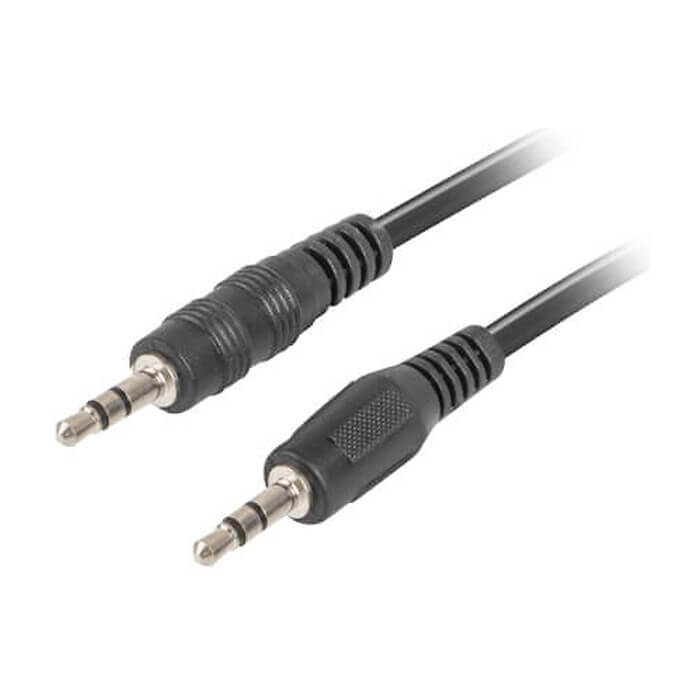 Кабел - Lanberg mini jack 3.5mm M/M 3 pin cable 1.2m, black ID 72597 (тъмнейл - 4)