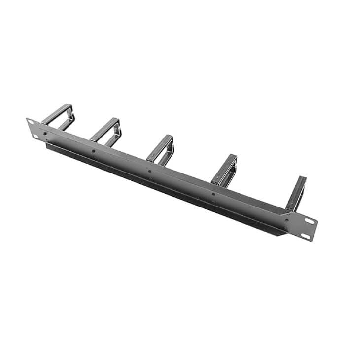 Lanberg 19" cable management panel w. 5 plastic holders 1U - type b, black (тъмнейл - 2)