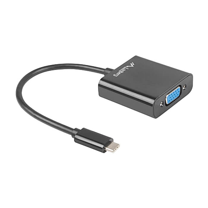 Lanberg adapter USB type-c 3.1 -> VGA на супер цена от GT Computers Lanberg adapter USB type-c 3.1 -> VGA на супер цена
