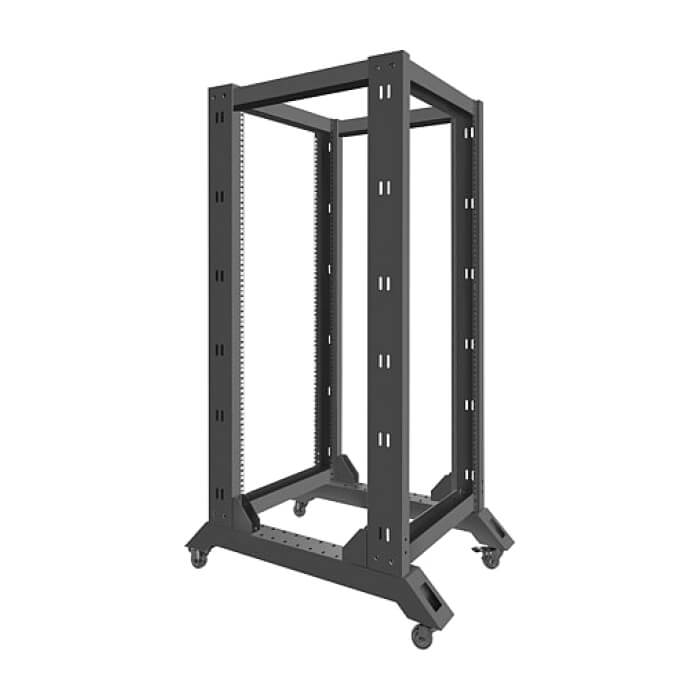 Lanberg open rack 27U 600x800, black ID 71906 (тъмнейл - 2)