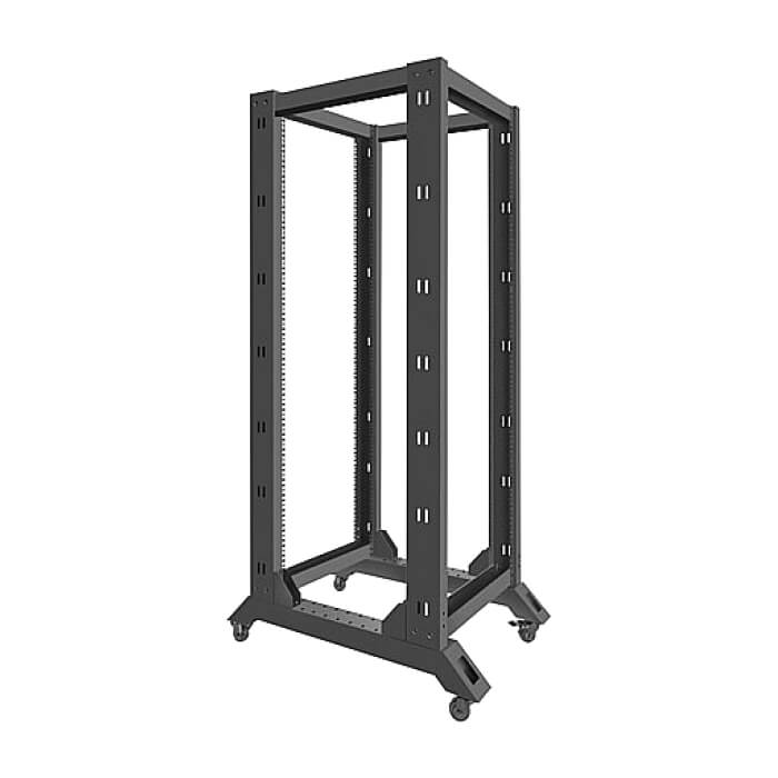 Lanberg open rack 32U 600x800, black ID 71905 (тъмнейл - 3)