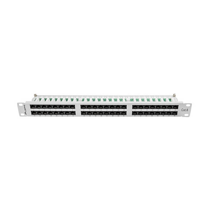 Lanberg patch panel 48 port 1U CAT.6, grey ID 62840 (тъмнейл - 4)