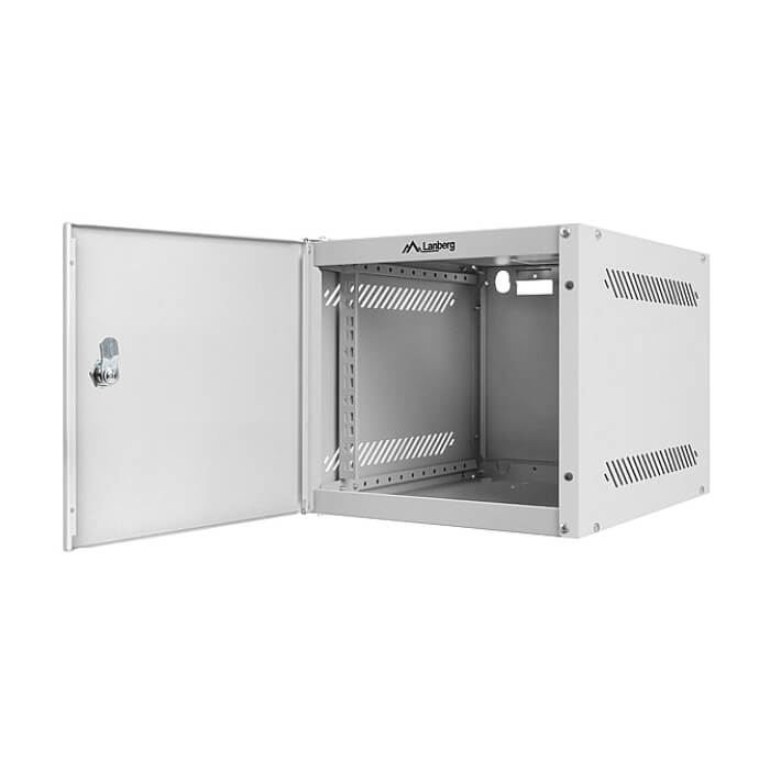 Lanberg rack cabinet 10" wall-mount 4U / 280x310 for self-assembly (flat pack) with metal door, grey ID 71864 (тъмнейл - 3)