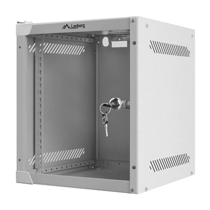 Lanberg rack cabinet 10” wall-mount 6U / 280x310 for self-assembly (flat pack), grey ID 71859 (тъмнейл - 3)